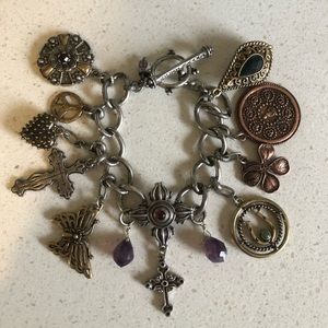 Lucky Brand Boho Vintage Charm Bracelet